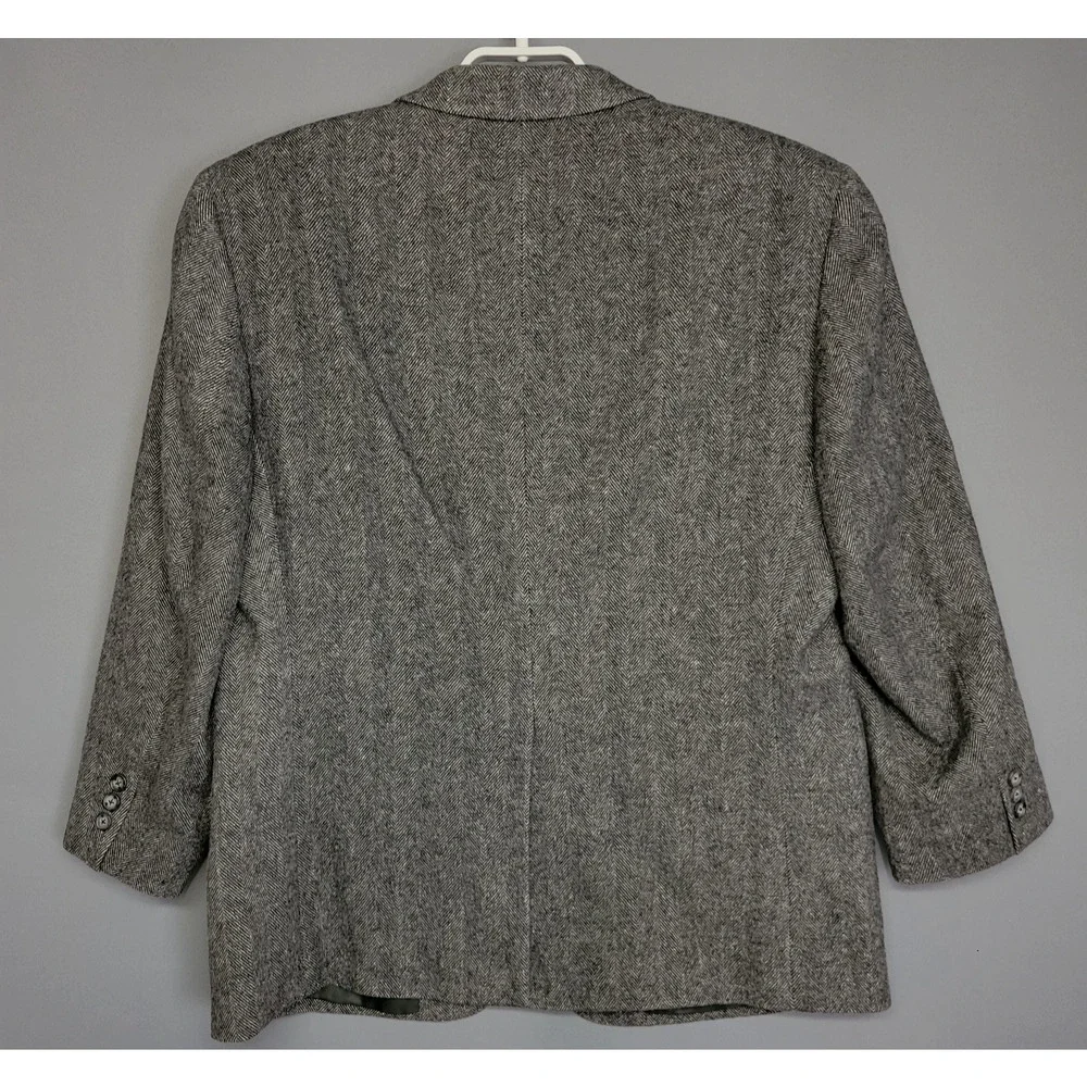 Bert Pulitzer Blazer Jacket Sports Coat Mens S 42 Camel Hair Blend Gray‎ Button